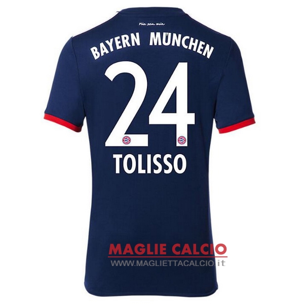 nuova maglietta bayern munich 2017-2018 tolisso 24 seconda